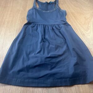 Cynthia Rowley Women’s Dark Gray Sleeveless Fit & Flare Dress Pockets Size L